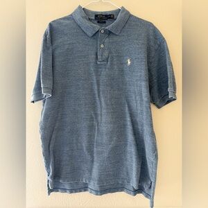 Ralph Lauren Classic Fit Heather Blue Polo Shirt